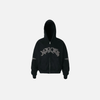 Fitted Stitch Zip Hood Sweatshirt