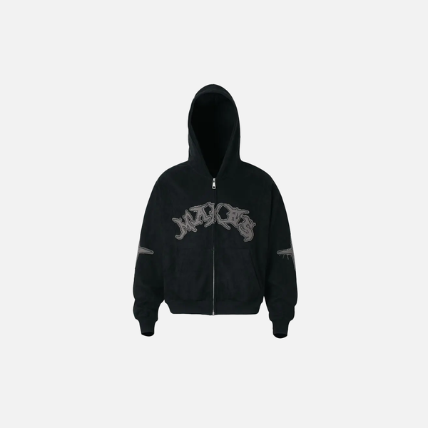 Fitted Stitch Zip Hood Sweatshirt alternatif görünüm