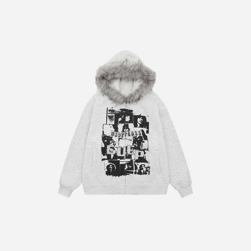 Fur Trim Boxy Street Hood