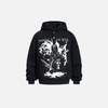 Dark Print Durable Boxy Hood