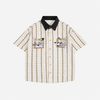 Toon Stitch Pattern Vintage Woven Top