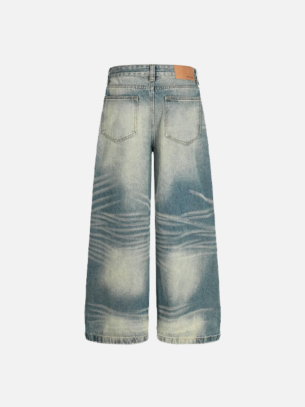 Heritage Faded Torn Bell Leg Denim alternatif görünüm