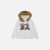 Detach Fur Boxy Zip Hoodie