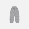 Diamond Grid Pleat Wide-Leg