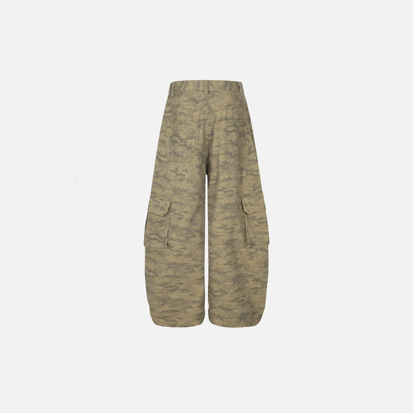 Metro Dark Rebel Woodland Field Bell Leg Denim alternatif görünüm