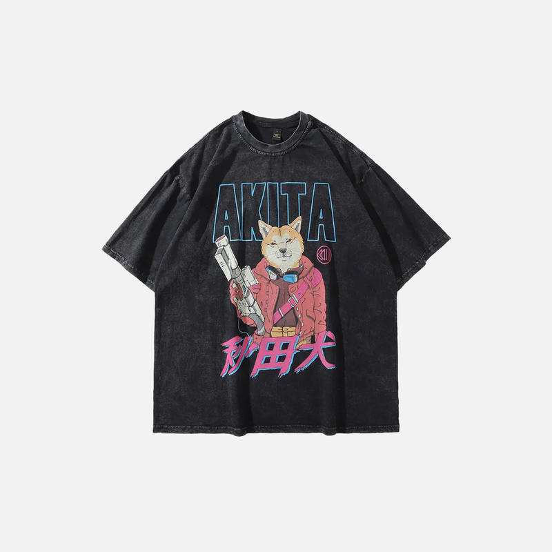 Faded Era Broken-In Hip Hop Akita T-Shirt
