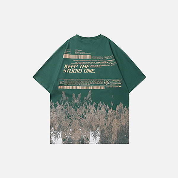 Graffiti Mountain Snow T-Shirt alternatif görünüm