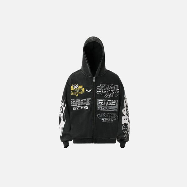 Track Worn Zip Street Hood