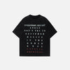 Stars-Spangled Style Contrast Letter Print T-Shirt