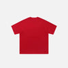 Relaxed-Cut Breezy-Cut Letter Stitch-Craft T-Shirt