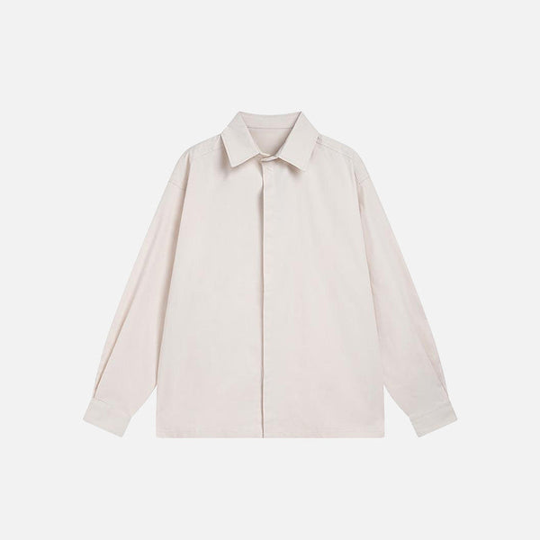 Everyday Plain Relaxed Fit Shirt alternatif görünüm