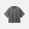 Sade Oversize Bisiklet Yaka Tişört, kombin görünüm — Navra Wear