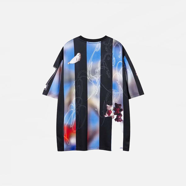 Quirky Illustrated Print T-Shirt alternatif görünüm