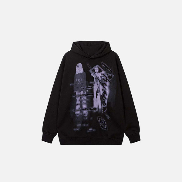 Abstract Graffiti Sweatshirt alternatif görünüm