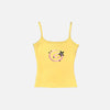 Front view of the yellow Galaxy Whirl Tank in a gray background