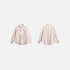 Heart Stitch Long Sleeve Woven Top