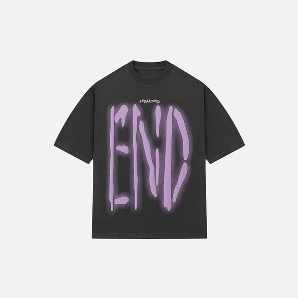 Millennium Relaxed Graffiti T-Shirt alternatif görünüm