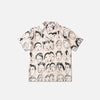 Illustrated Faces Vintage Print Top