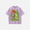 Vintage Karikatür Baskılı Tişört, önden görünüm — Navra Wear