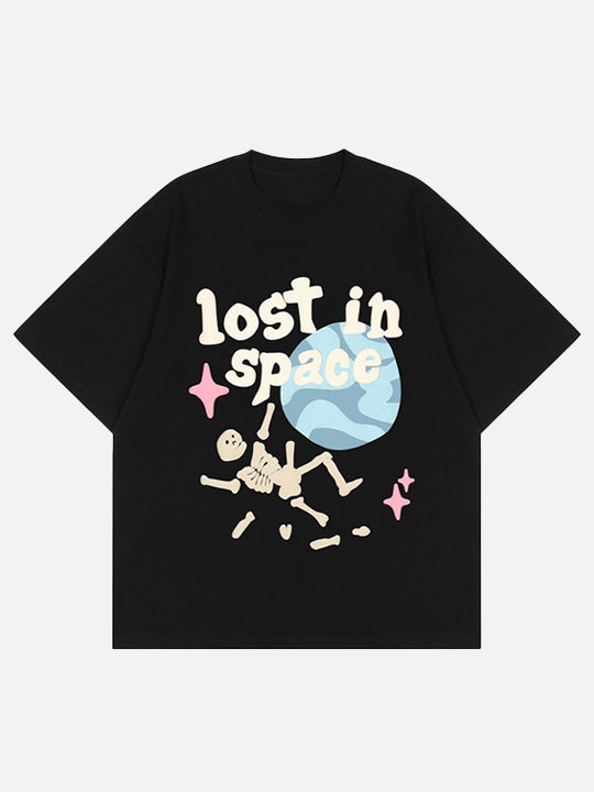 Skeleton Space In Lost T-Shirt