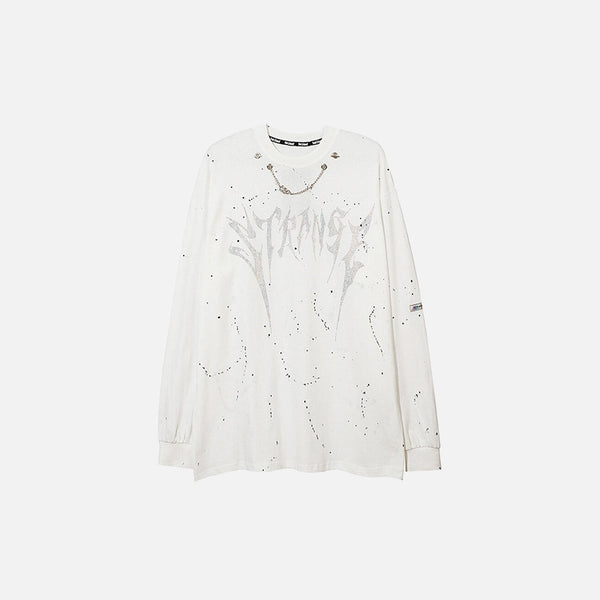 Odd Hour Graphic Sweatshirt alternatif görünüm