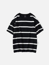 Line-Pattern Boxy-Fit T-Shirt