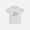 Front view of the white Silent Hill 2 Graphic T-Shirt in a gray background