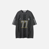 Circa-2000 Cozy Designed Quilted Checkered-Flag Performance T-Shirt