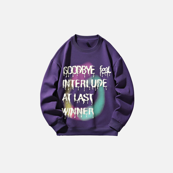Bold Script Boxy Hip-Hop Top