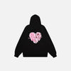 Colorblock Heart Letter Sweatshirt
