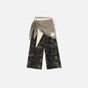 Y2K Wide Leg Kamuflaj Desenli Jogger, önden görünüm — Navra Wear