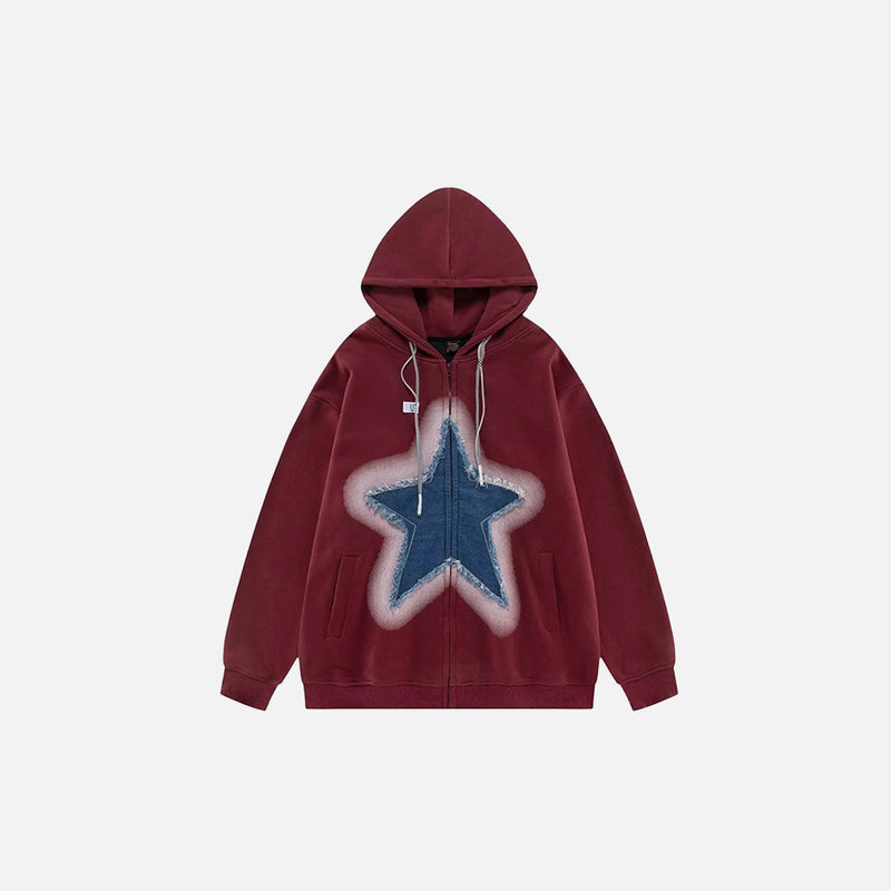 Mosaic Oversized 2000s Sweatshirt