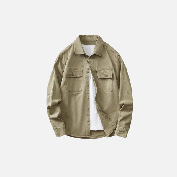 Airy City Weave Casual Long Shirt alternatif görünüm