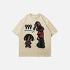 Print Cartoon Water Spilling T-Shirt