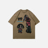 Print Cartoon Water Spilling T-Shirt