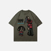 Print Cartoon Water Spilling T-Shirt
