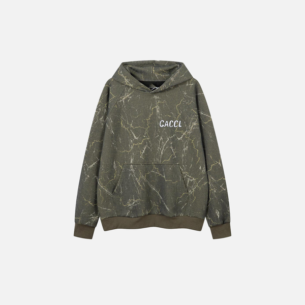 Dark Rebel Faded Relaxed Front-Pocket Sweatshirt
