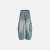 Metro Faded Multi-Utility Bell Leg Denim