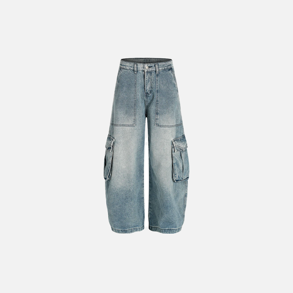 Metro Faded Multi-Utility Bell Leg Denim