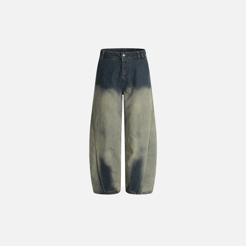 Metro Bold Ombre Dyed Bell Leg Denim