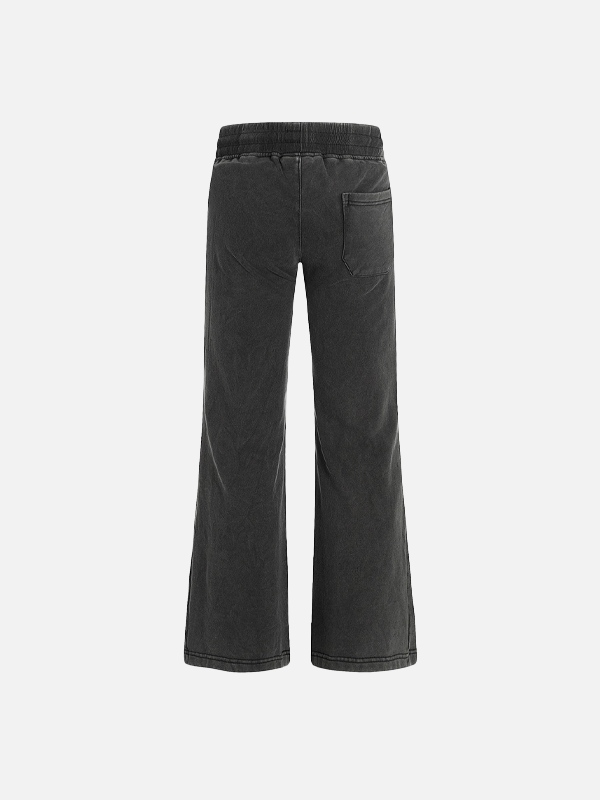 Vintage İspanyol Paça Harf Baskılı Jogger alternatif görünüm