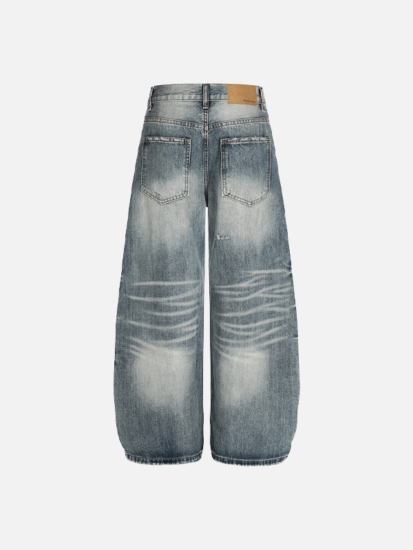 2000s Rebel Urban Beat Faded Rinse Denim alternatif görünüm