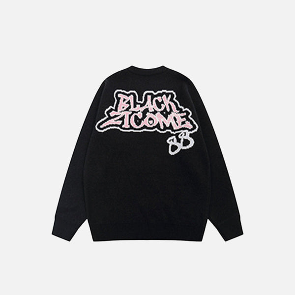 Web Spinner Knit Sweatshirt alternatif görünüm
