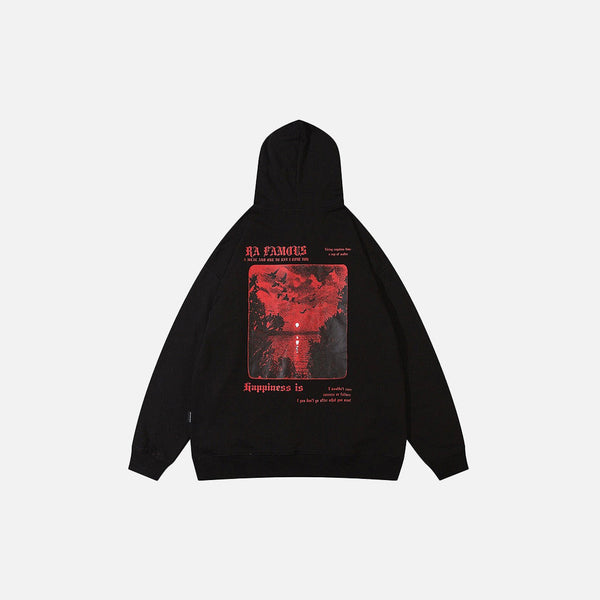 Red Moon Sweatshirt alternatif görünüm