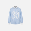 Stitch-Accent Stripe Long Sleeve Top