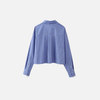 Retro Stripe Open Collar Everyday Shirt