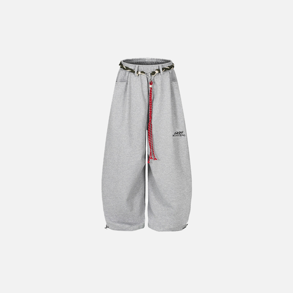 Y2K Wide Leg Western Baskılı Jogger alternatif görünüm