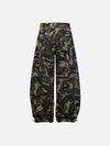 Wide Leg Orman Baskılı Jogger, detay görünüm — Navra Wear