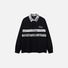 Urban-Edge Color Block Stand Collar Long Sleeve T-Shirt