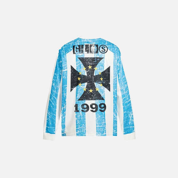 Elevated Tie Dye Mesh Multi-Stripe Long Sleeve T-Shirt alternatif görünüm